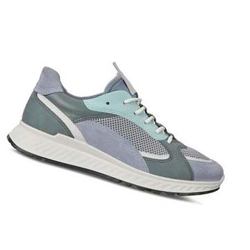 Women's Ecco St.1 Sneakers Blue / White | SG 255KOR